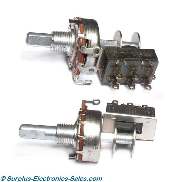 25K Potentiometer With Switch, Linear Taper - Click Image to Close